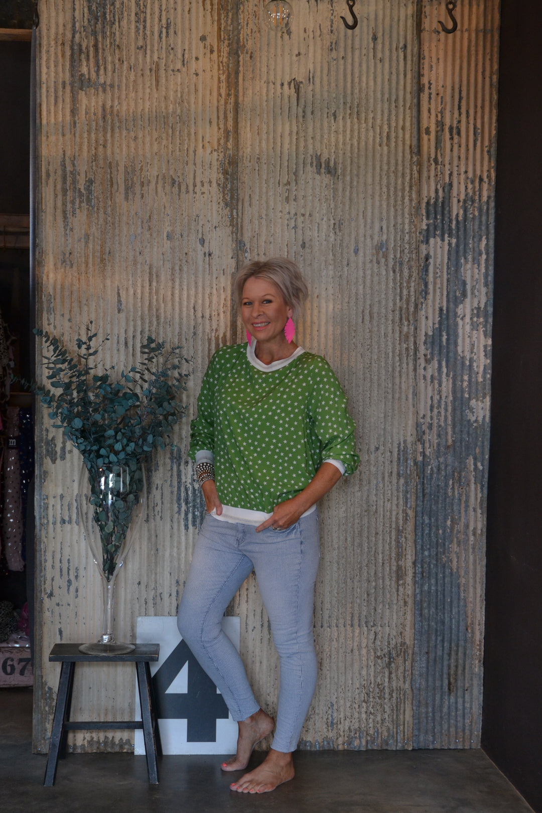 TWINKLE BLOUSE - APPLE GREEN