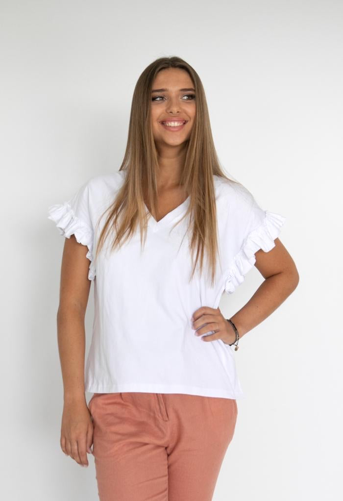 SANTORINI TOP - WHITE