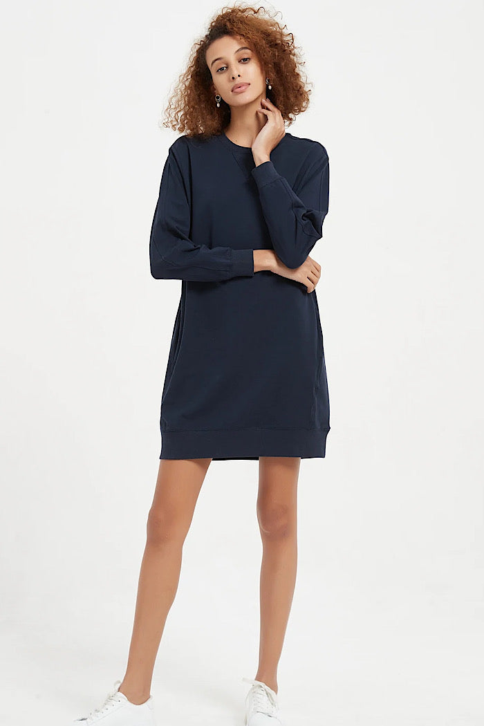 JERSEY DRESS - MIDNIGHT BLUE