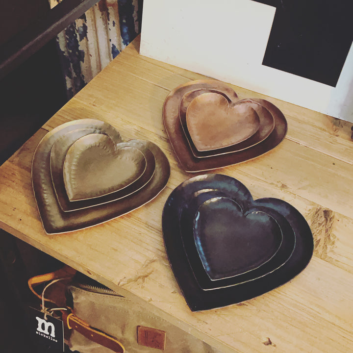 ALL MY LOVE HEART DISHES - SET OF 3