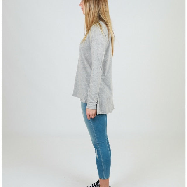 STRUMPET TEE - GREY MARLE - FINAL CLEARANCE