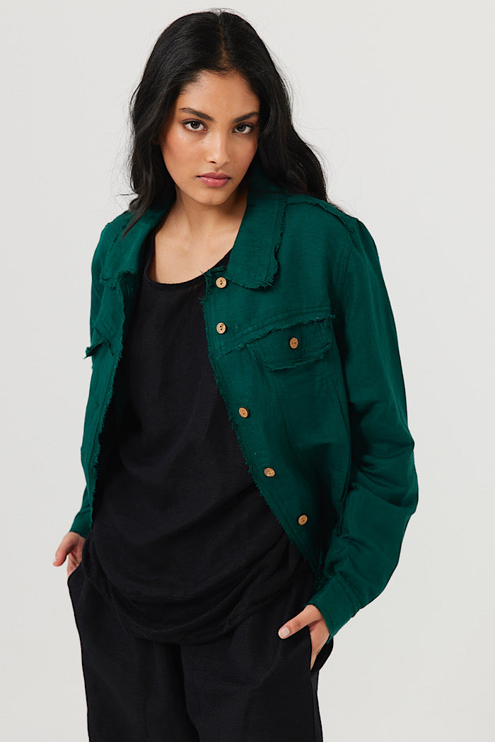 MONZA JACKET - EMERALD - FINAL CLEARANCE