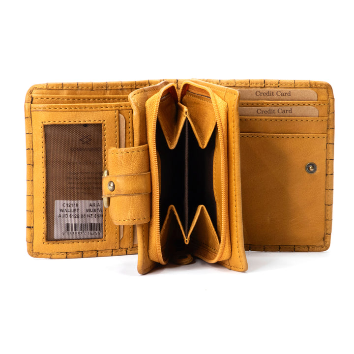 ARIA WALLET - MUSTARD