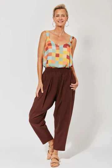 BELIZE RELAXED PANT - HENNA