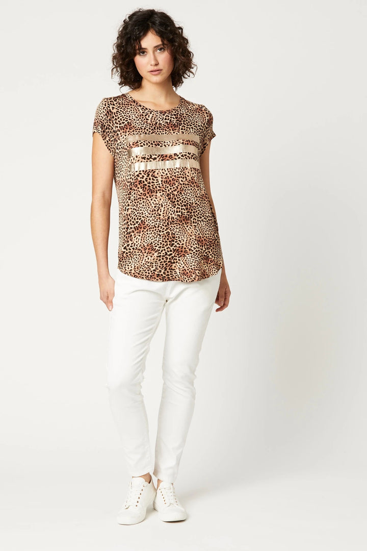 LIONESS T-SHIRT - CHEETAH GOLD