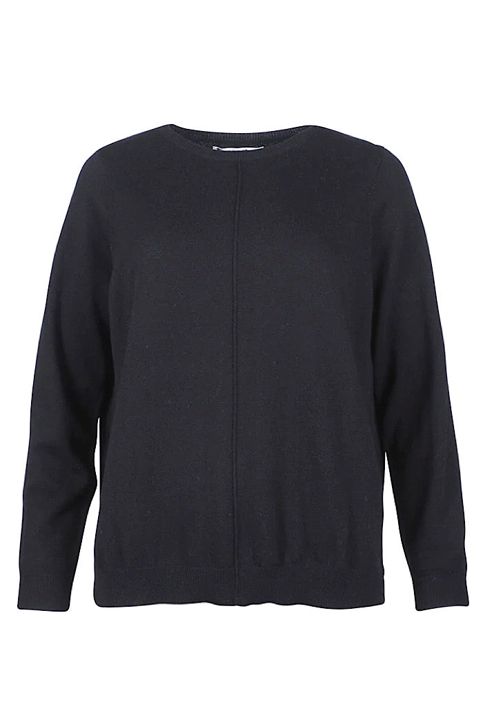 NIKA CREW KNIT - BLACK - FINAL CLEARANCE