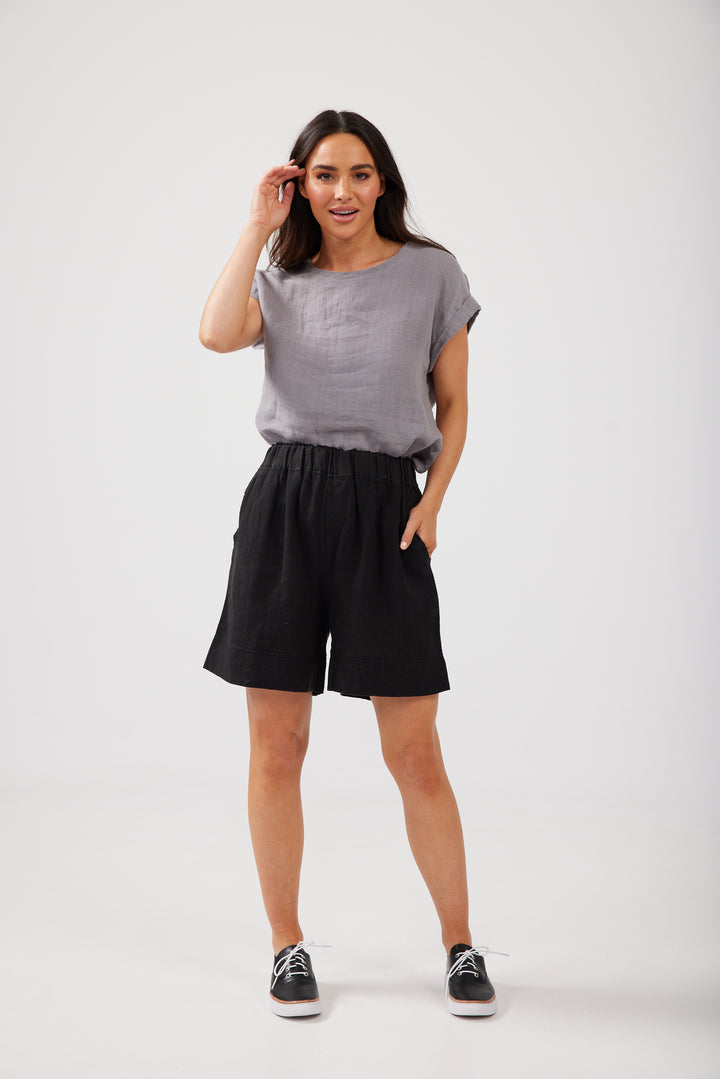 BROADWAY SHORTS - BLACK - FINAL CLEARANCE