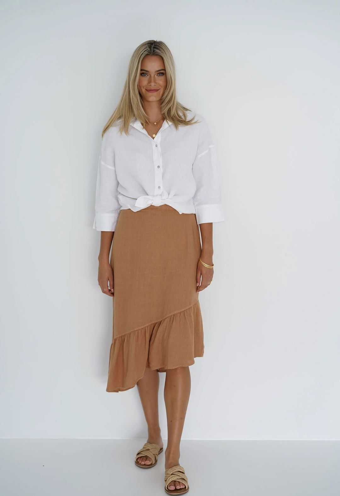 TALIA SKIRT - TOBACCO