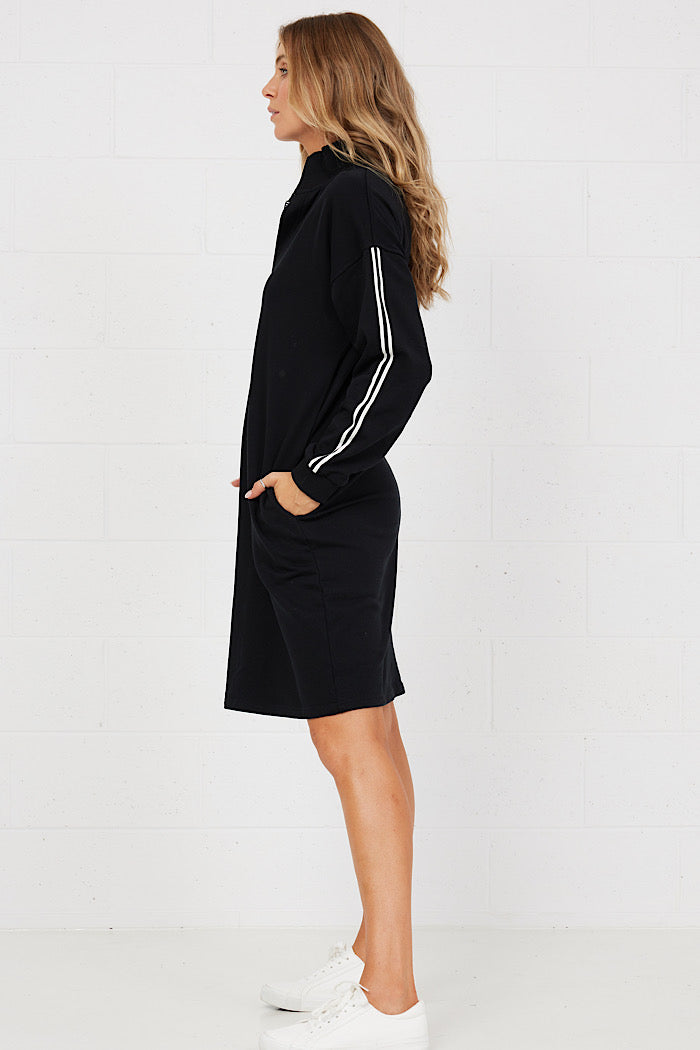 ON PAR SWEATER DRESS - BLACK