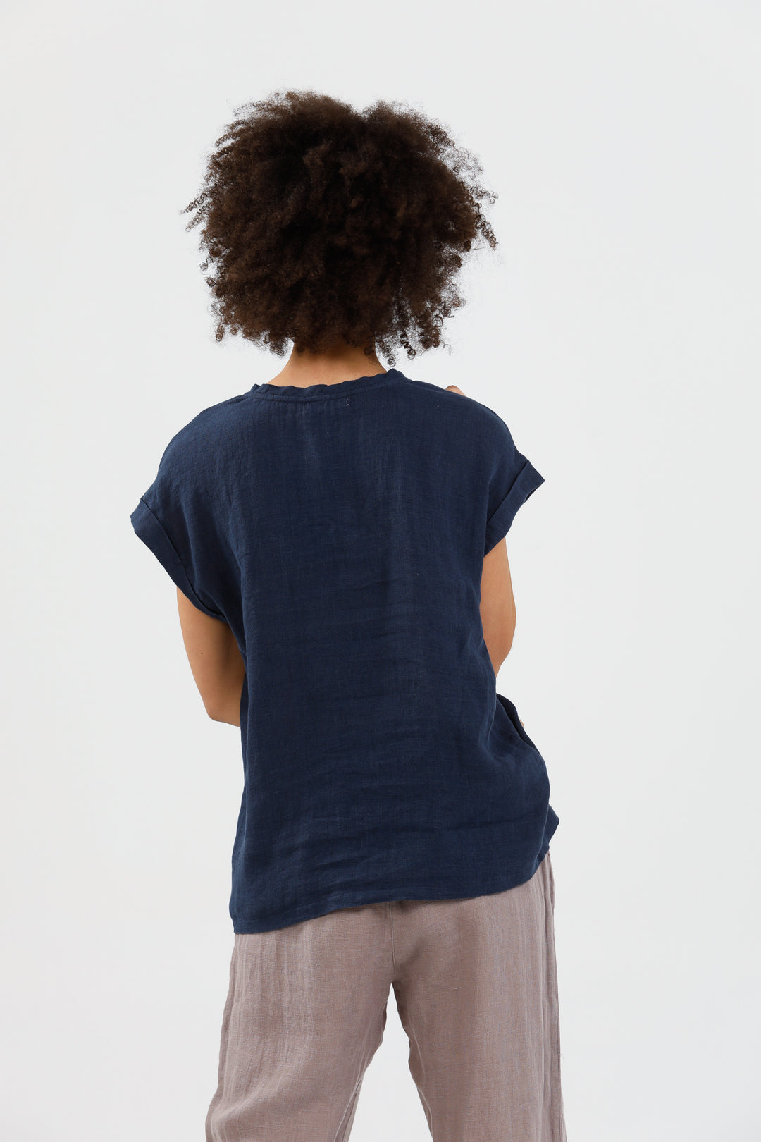 PERCY TOP - NAVY - FINAL CLEARANCE