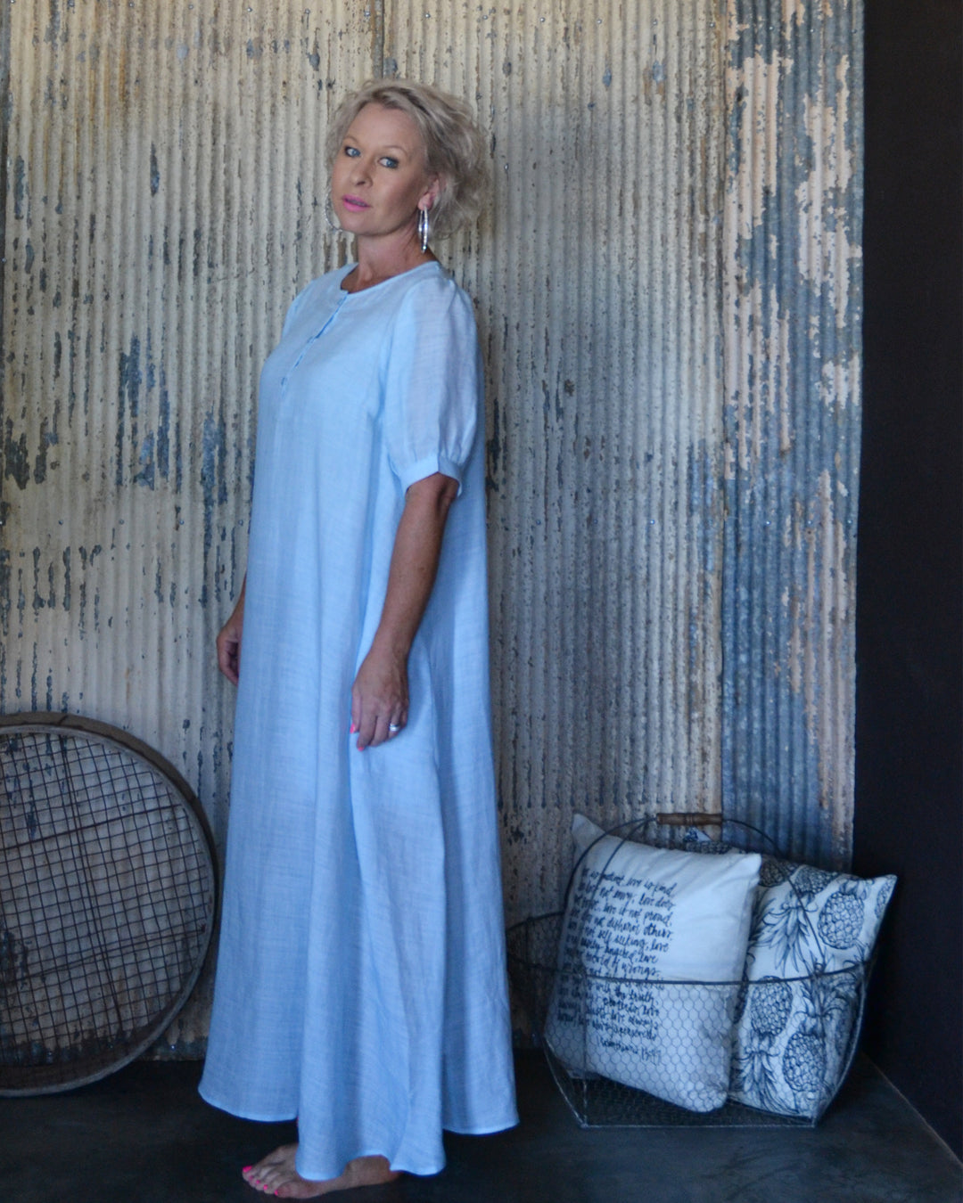 EUCALYPTUS DRESS - BLUE