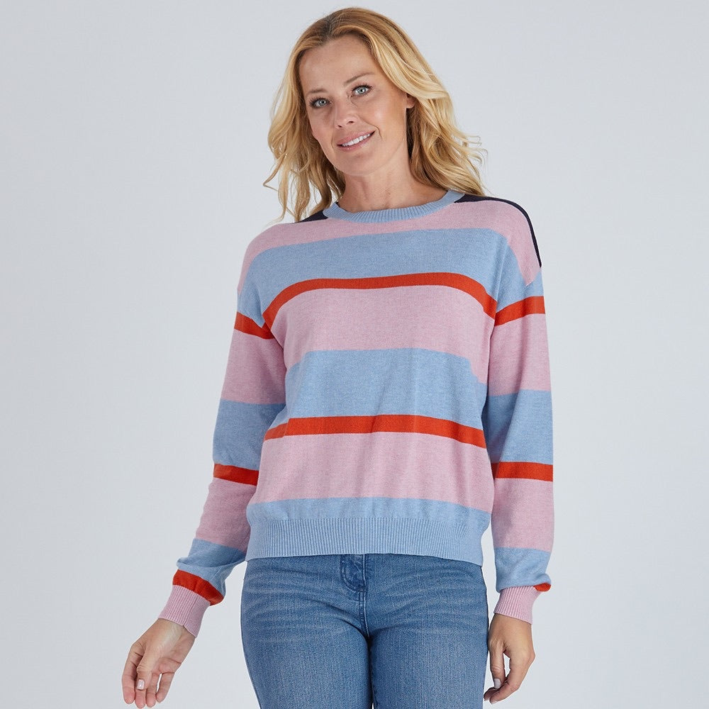 COLOUR BLOCK STRIPE KNIT - FINAL CLEARANCE