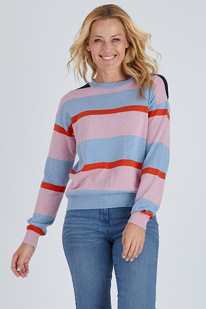 COLOUR BLOCK STRIPE KNIT - FINAL CLEARANCE