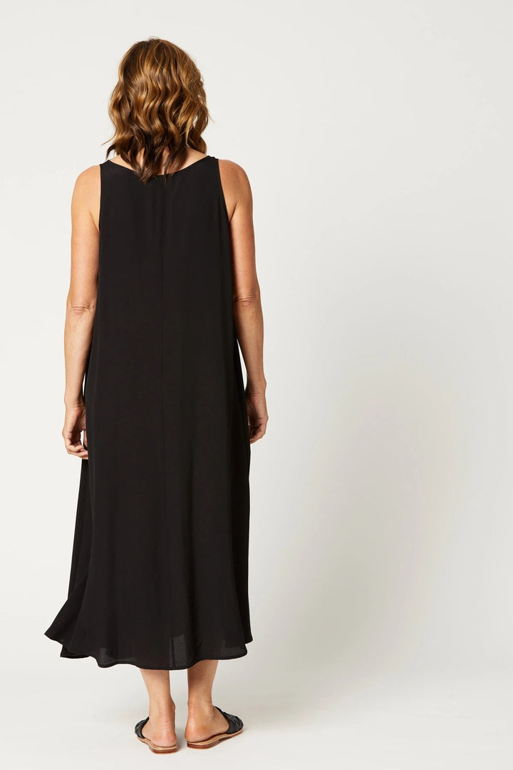 TRIBAL MAXI DRESS - EBONY