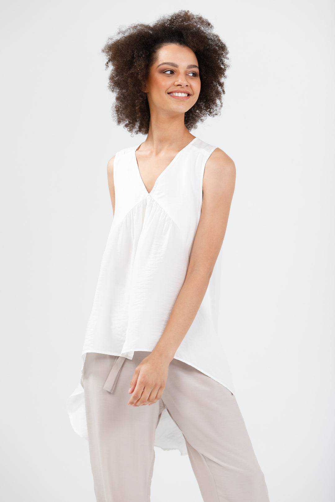 RAMBLES TOP - WHITE - FINAL CLEARANCE