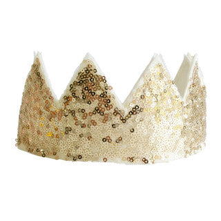 SEQUIN CROWN - GOLD