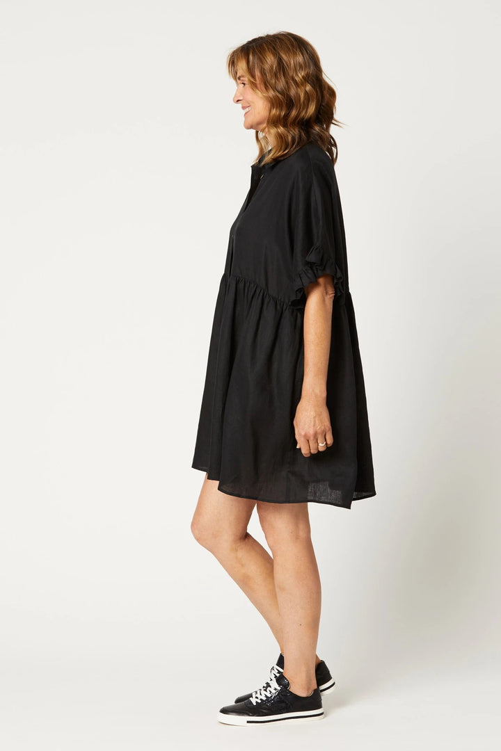 NALA SHIRT/TOP DRESS - EBONY