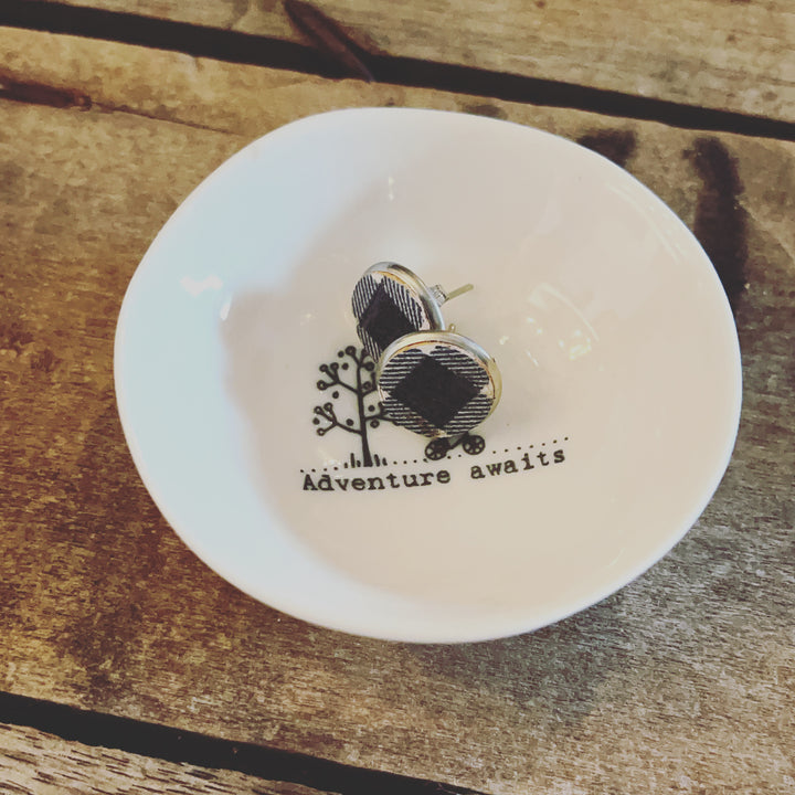 PORCELAIN MINI BOWL -  ADVENTURE AWAITS