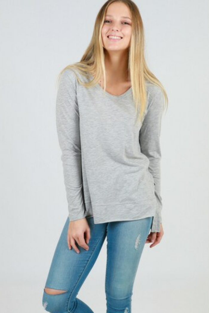 STRUMPET TEE - GREY MARLE - FINAL CLEARANCE