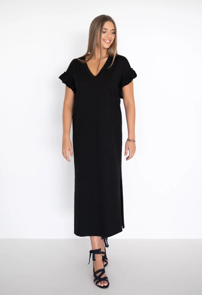 SANTORINI DRESS - BLACK