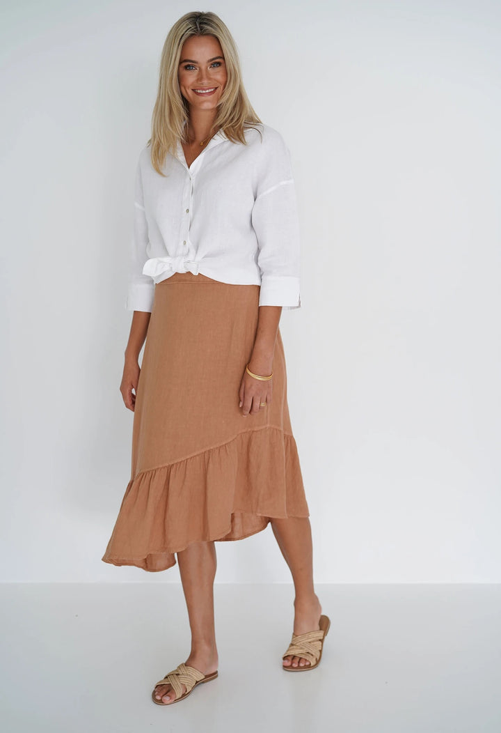 TALIA SKIRT - TOBACCO