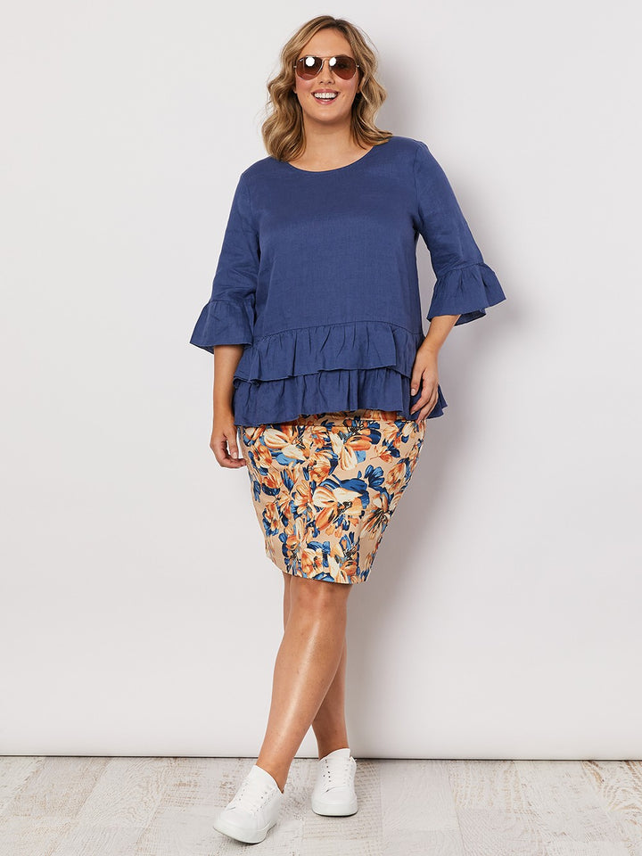 FRILLED HEM TOP - FINAL CLEARANCE