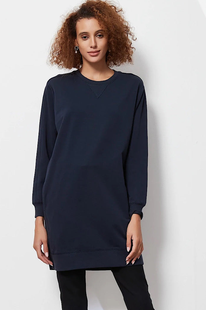 JERSEY DRESS - MIDNIGHT BLUE