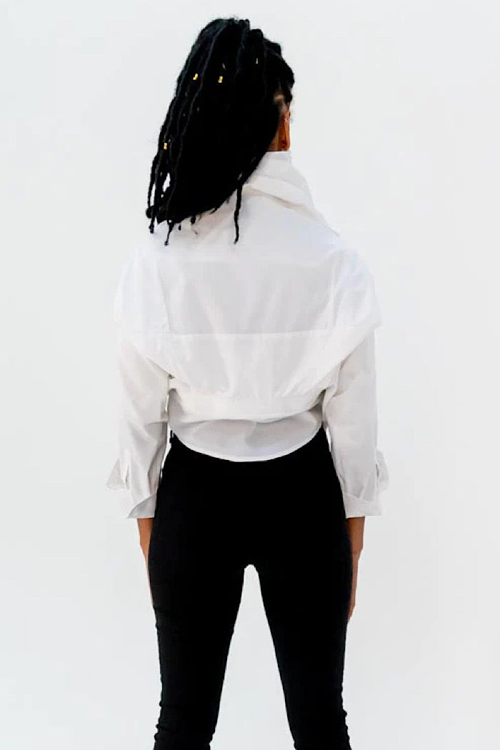 TUXEDO SHIRT/JACKET - WHITE