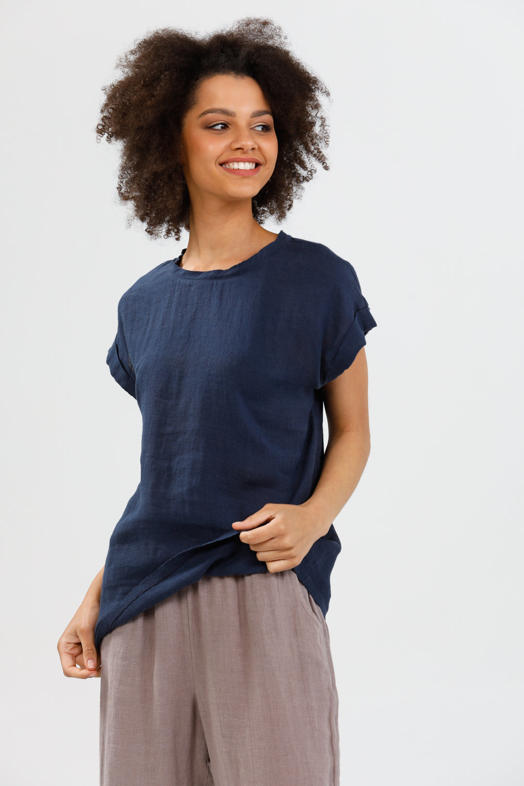 PERCY TOP - NAVY - FINAL CLEARANCE