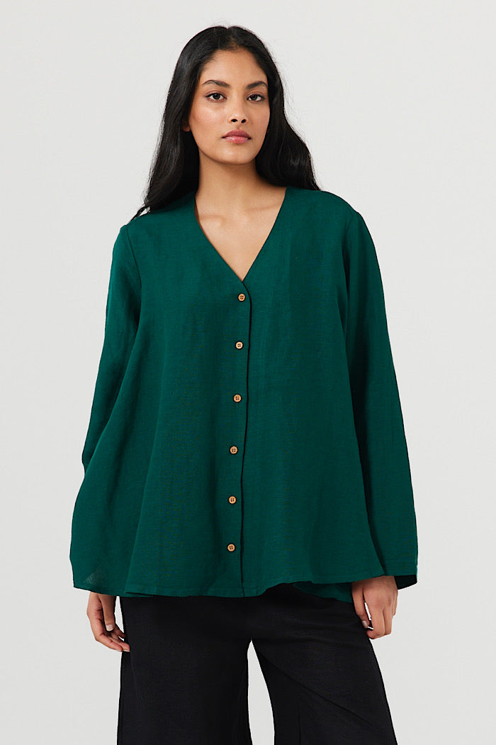 NATALIA TOP - EMERALD - FINAL CLEARANCE