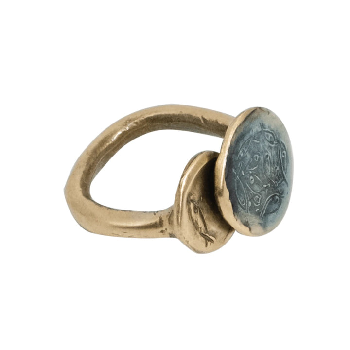 RIVA RING - AQUA/BRONZE