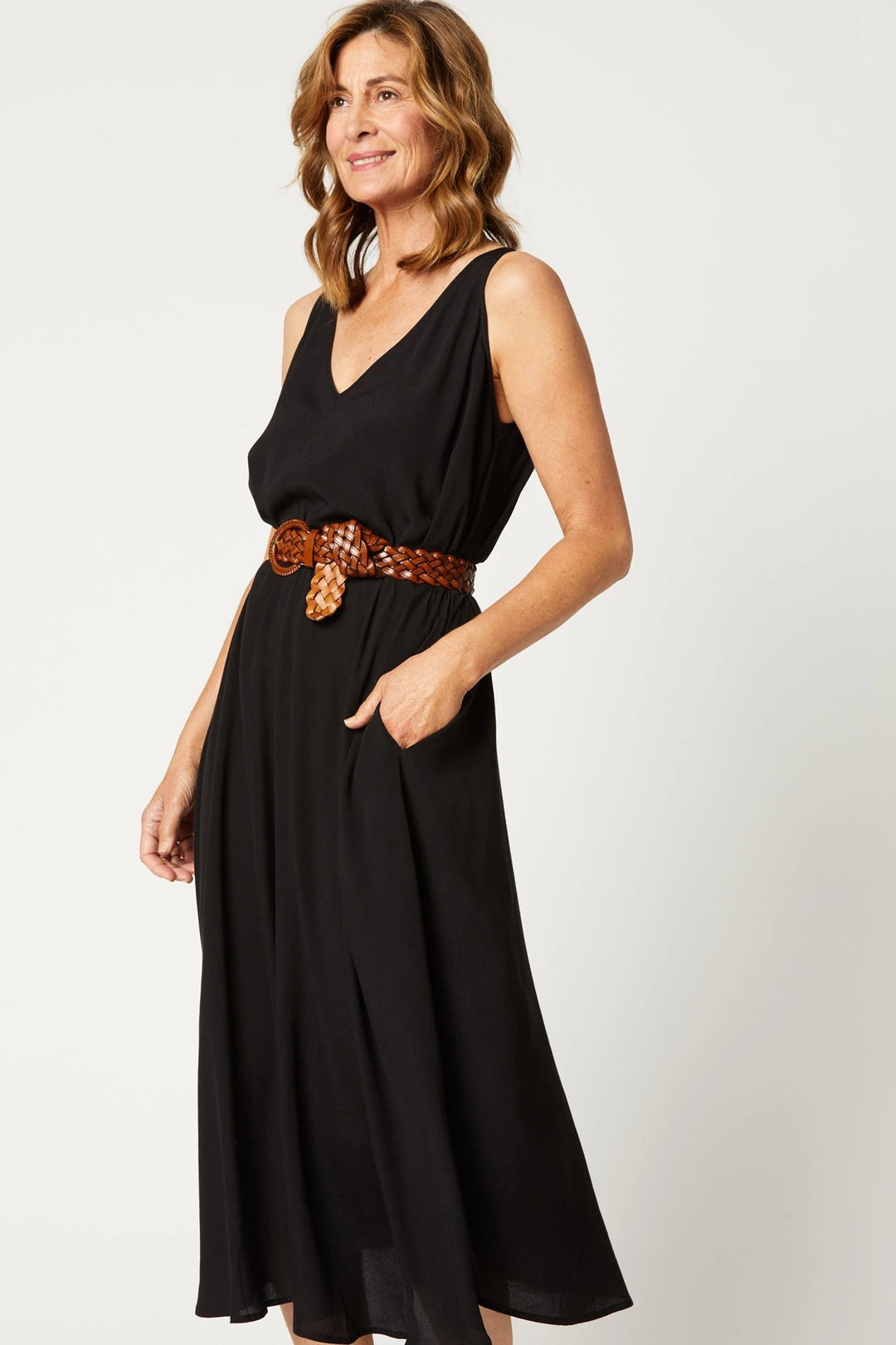 TRIBAL MAXI DRESS - EBONY