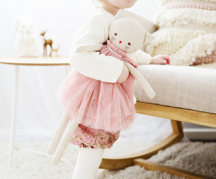 AURELIE LINEN CAT DOLL - BLUSH