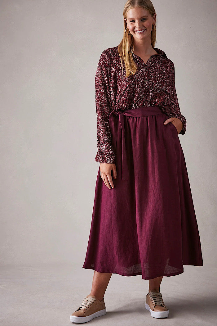 CAPELLA SKIRT - MULBERRY - FINAL CLEARANCE